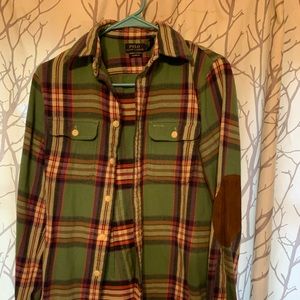 Polo by Ralph Lauren flannel with elbow patches